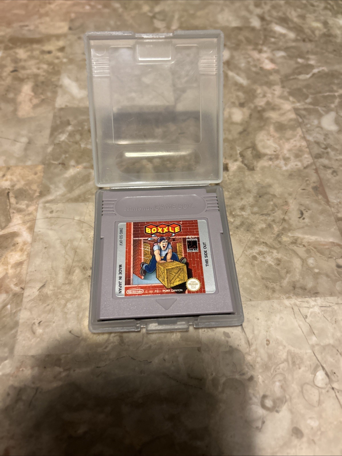 Boxxle (Nintendo Gameboy GB) Cartridge Authentic w/ Snap Case & Protective Cover