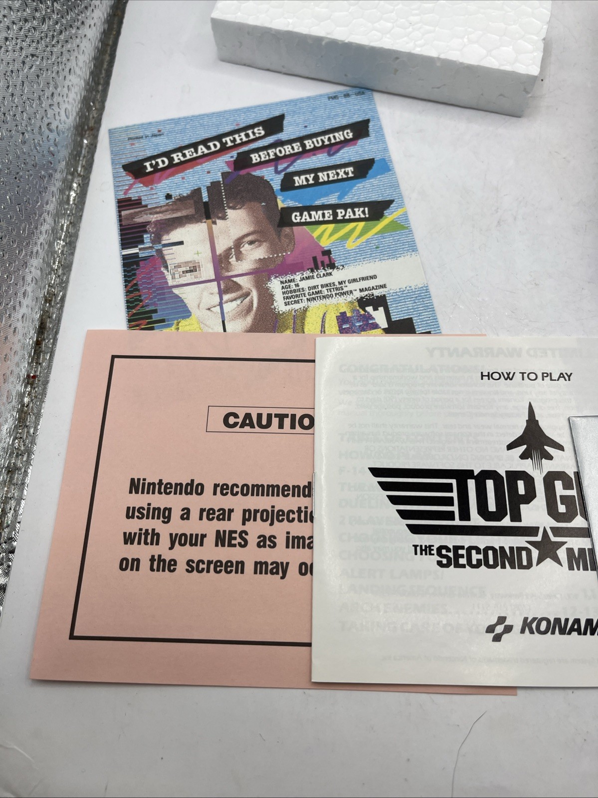 Top Gun: The Second Mission Nintendo NES, 1989 Complete In Box