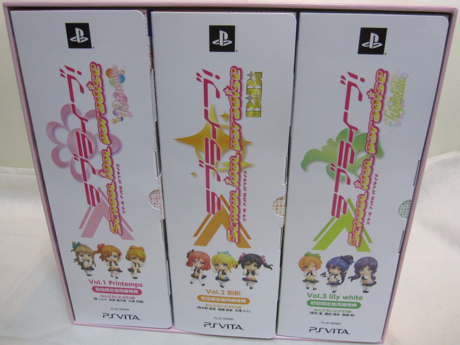 New 7-14 Days to USA Gamers Limited BOX Vita Love Live School idol Vol.1-3 Japan