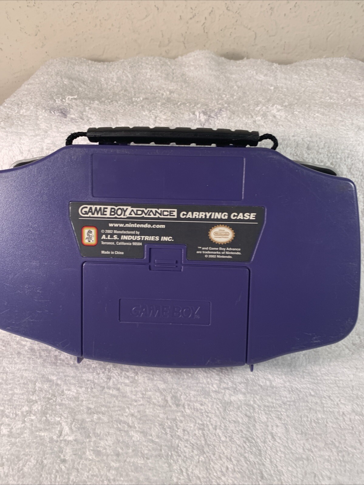 RARE Game Boy Advance Hard Shell Carrying Case 2002 ALS – Indigo Purple Readinfo