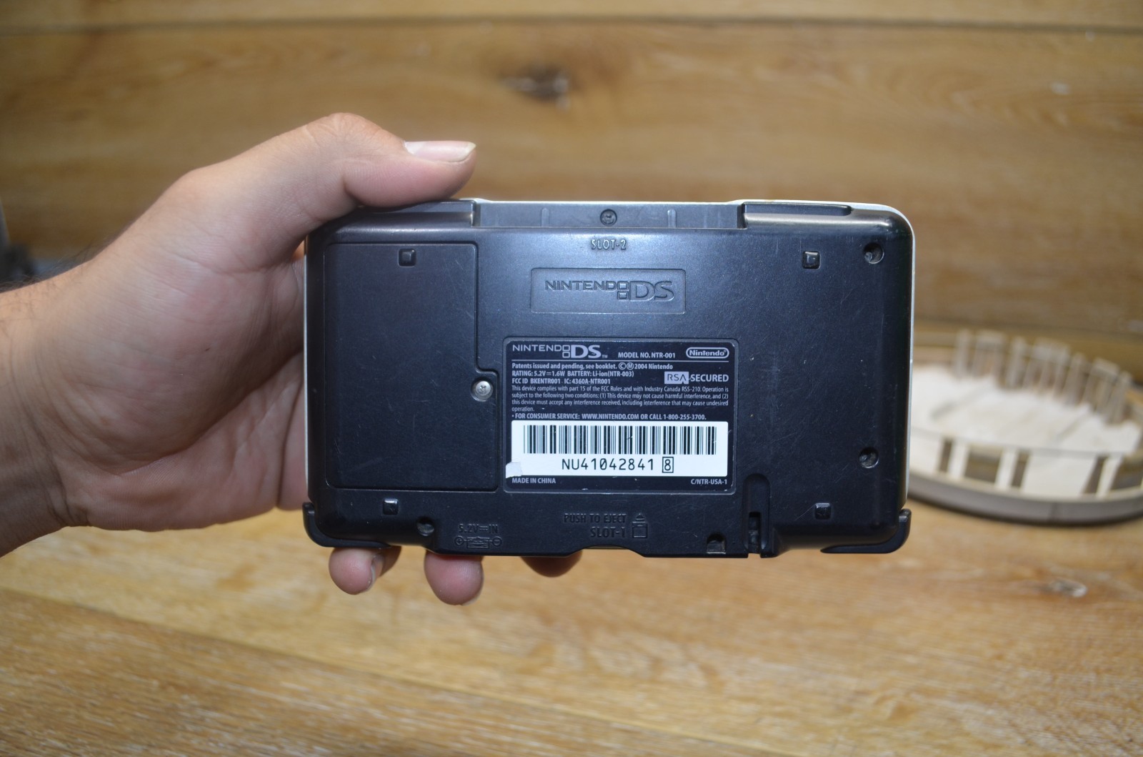 Nintendo DS Original Console NTR-001 – Titanium Silver – FPOR – Not Working