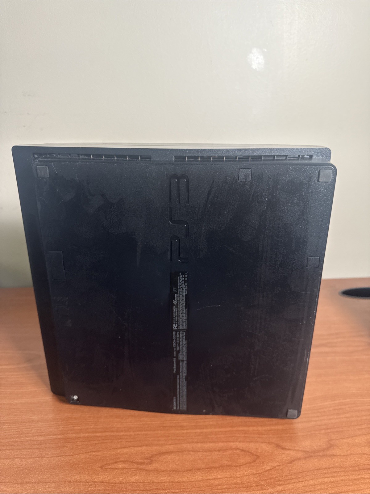 Sony PS3 Slim 250 GB Black Console Only CECH-2001B For Parts Or Repair