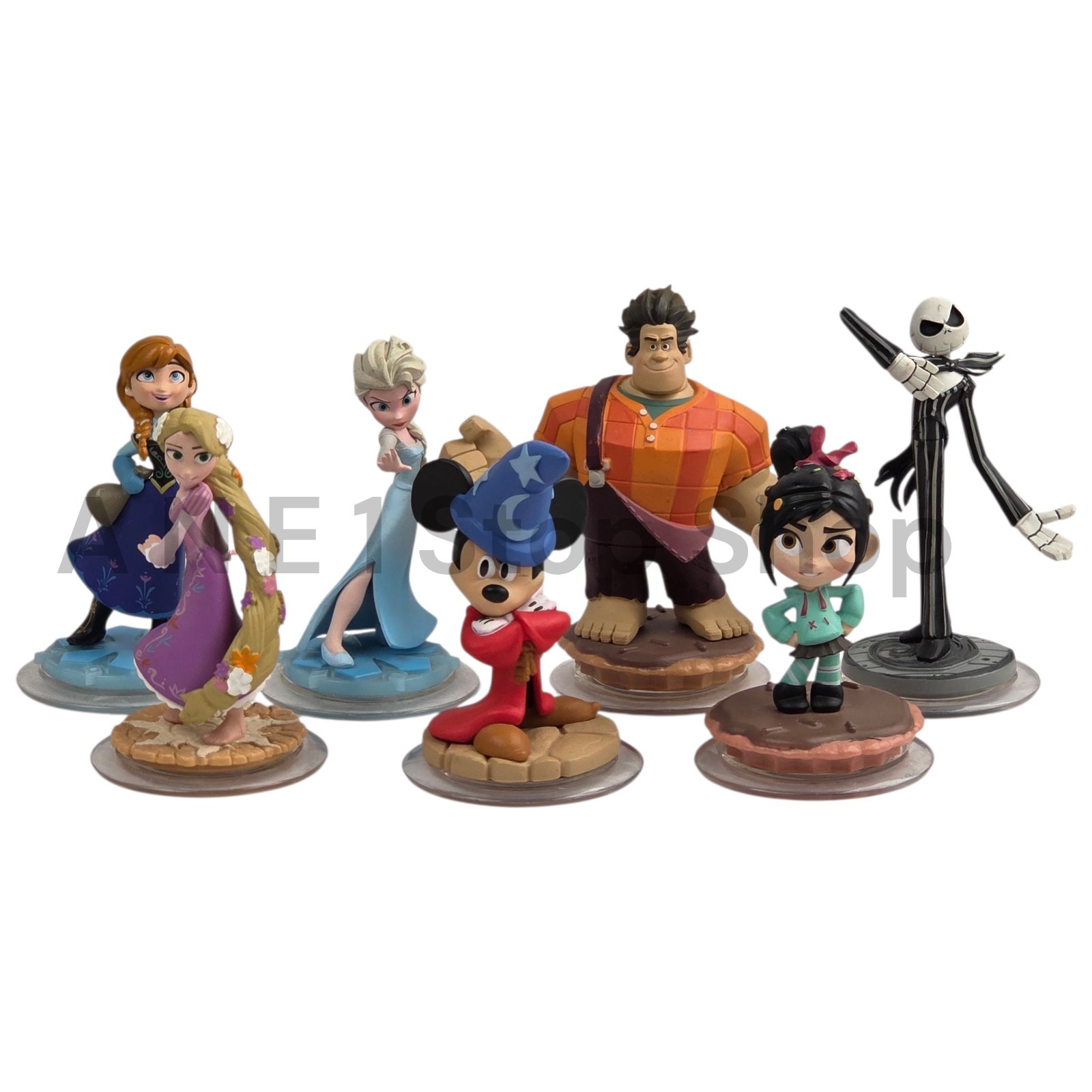 Disney Infinity Disney Friends Figures Lot of 7 – Frozen, Wreck-It Ralph & More