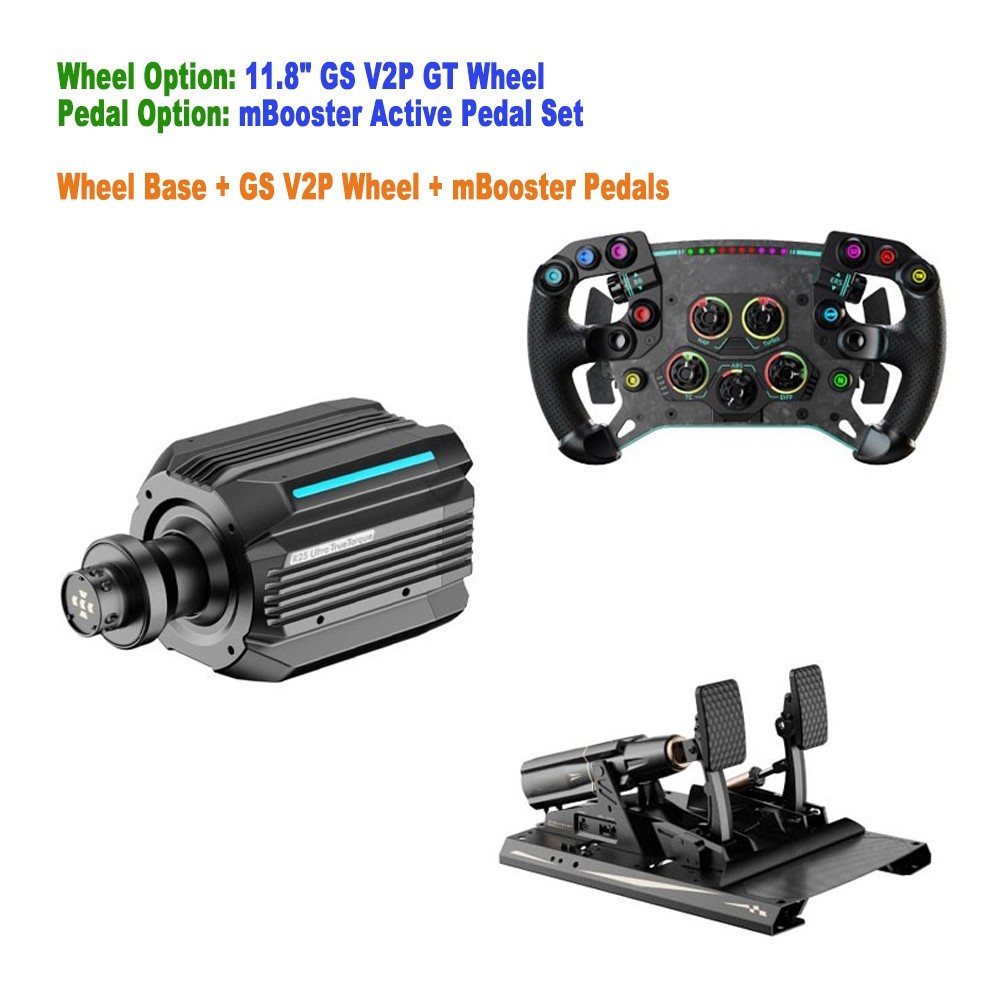 MOZA R21 21Nm Direct Drive Wheel Base Force Feedback Racing Kit Wheel & Pedal