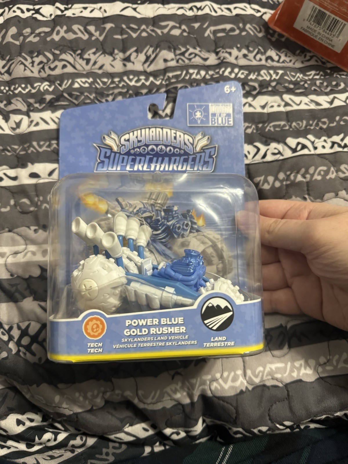 skylanders superchargers power blue gold rusher Varient (brand New In Box)