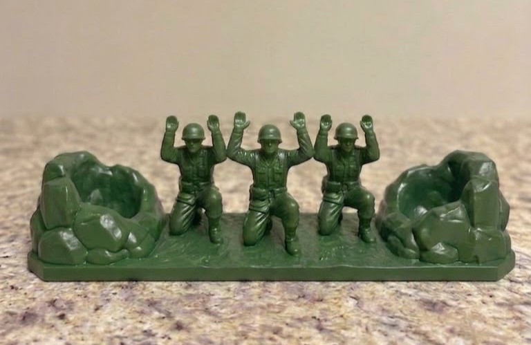 PS5 Controller Stand Toy-Soldier MODULAR HandPainted Custom Display-Art Army Men