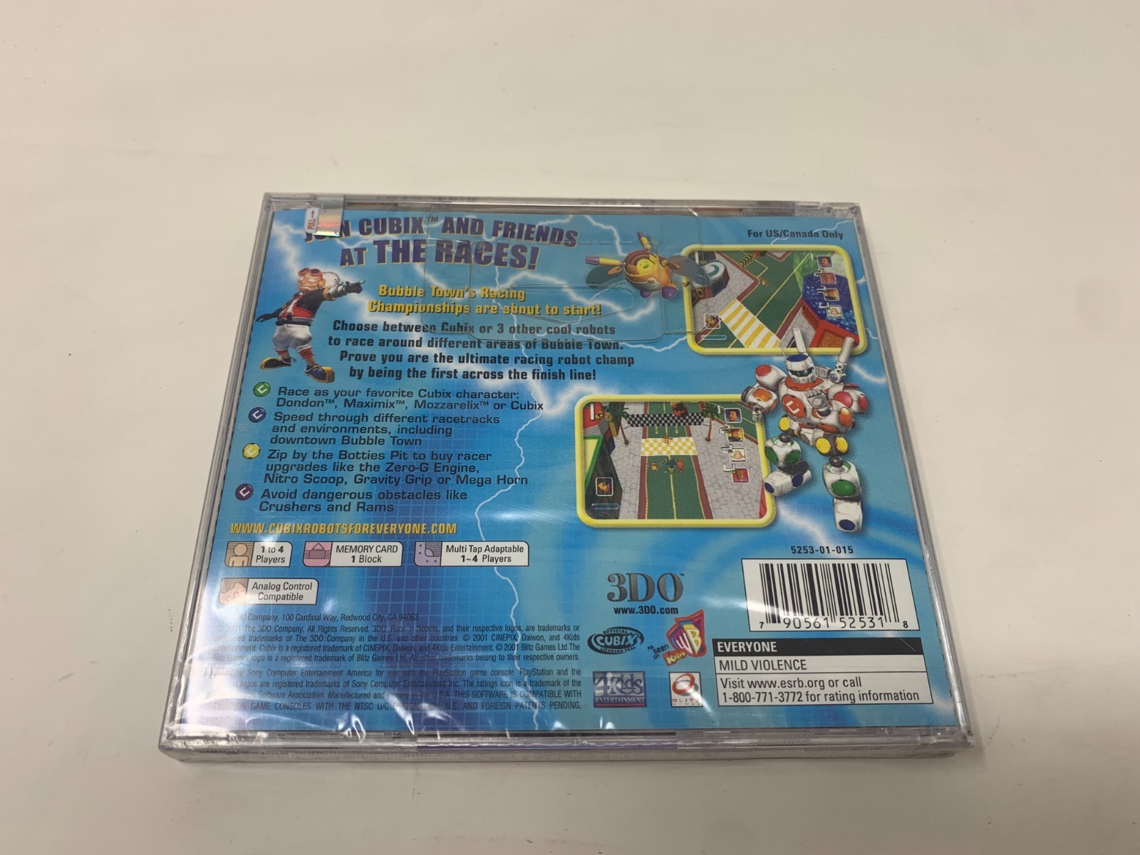 Cubix Robots for Everyone Race ‘N Robots – Playstation 1 (BRAND NEW)
