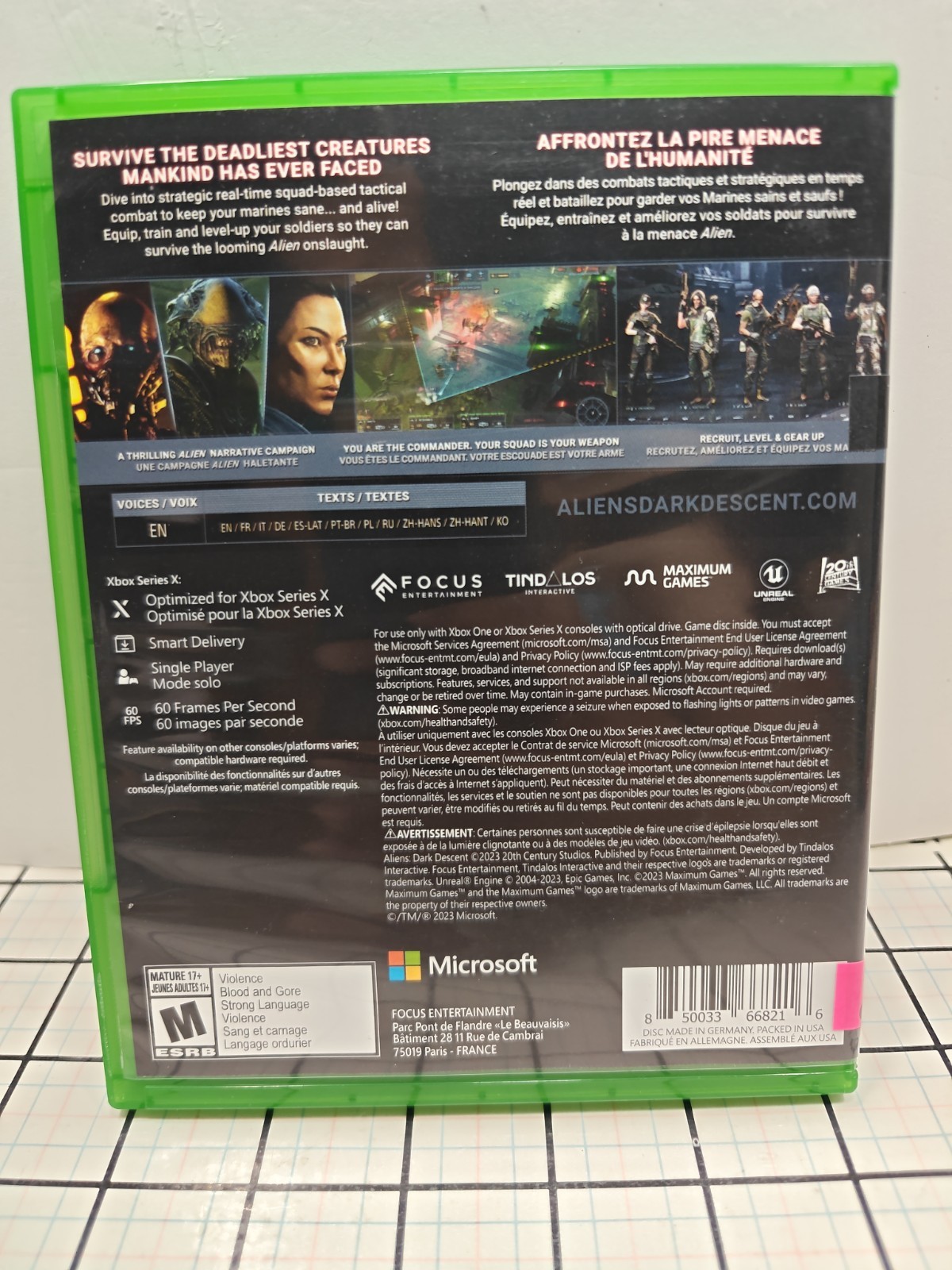Aliens Dark Descent (Xbox Series X Xbox One) Ex-library Copy