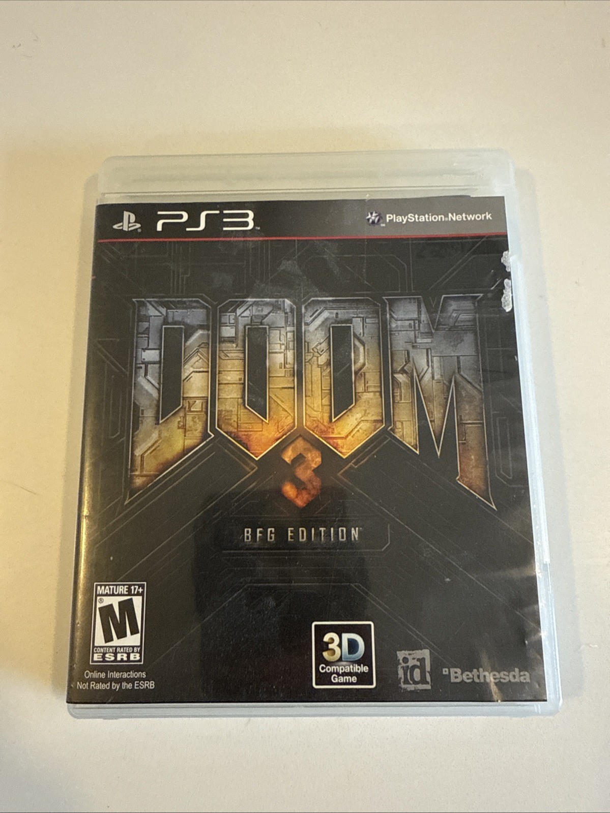 Doom 3 BFG Edition (Sony PlayStation 3 PS3, 2012) CIB with Manual Works Tested