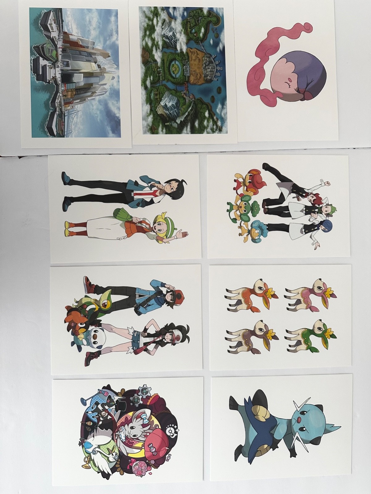 Nintendo Pokemon Black and White Game Art Folio card set