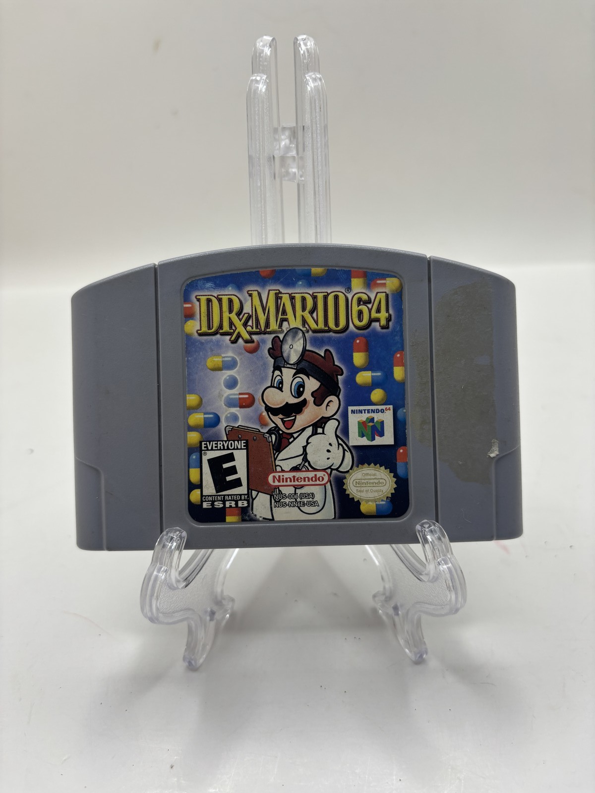 Dr. Mario 64 N64 (Nintendo 64, 2001) Gray Game Pak Cartridge Only