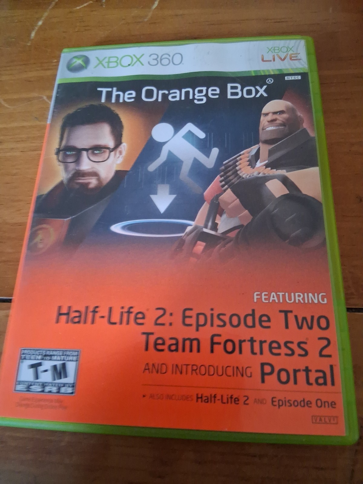 Microsoft Xbox 360 The Orange Box DVD Keep Case Box Only (No Disc)
