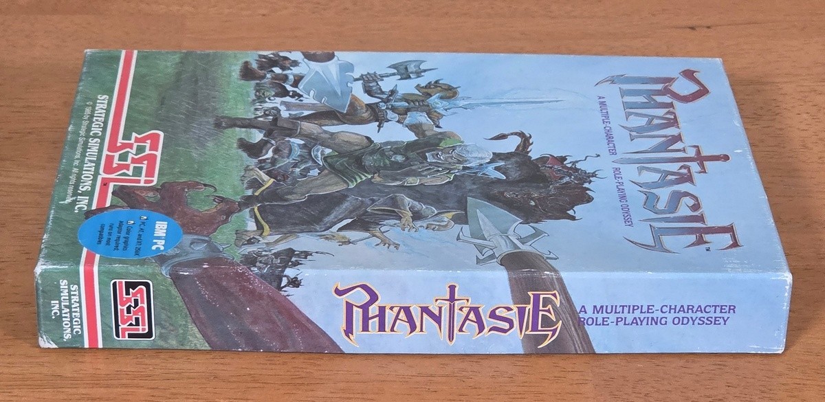 Phantasie SSI IBM PC Big Box Game 1987 Complete CIB 5.25″ Floppy Disk