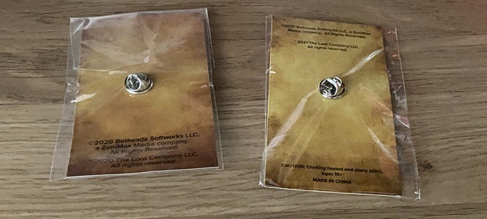 Loot Crate The Elder Scrolls items – Plush, Journal, Tray & Pins (Excl.) 5 PC