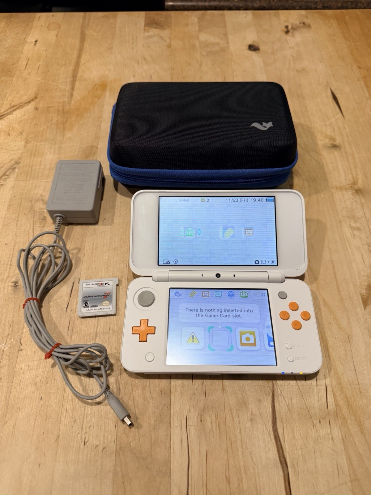 Nintendo 2DS XL Console White/Orange (NEAR MINT) Tested