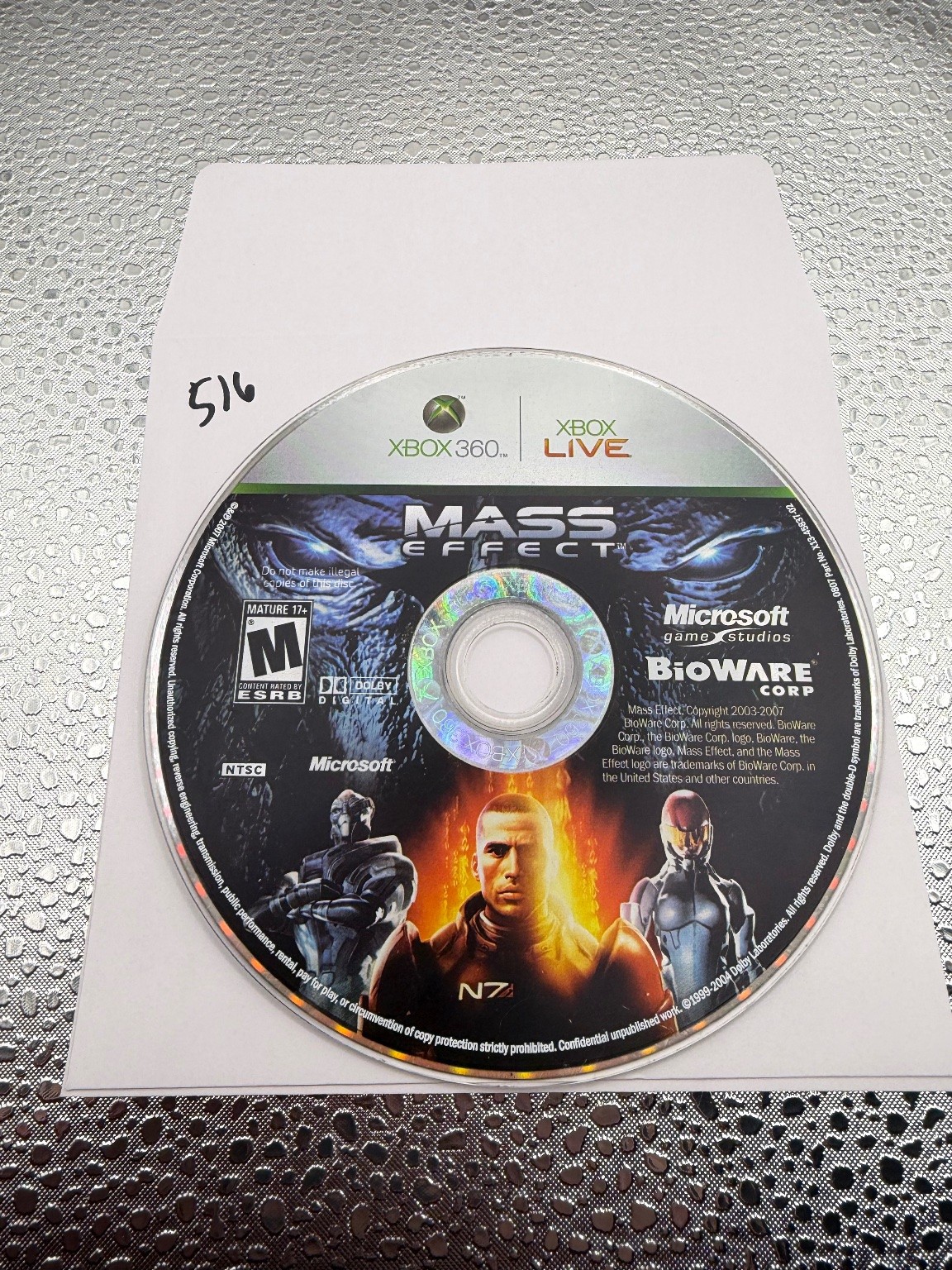 Mass Effect Xbox 360 Video Game RPG NTSC Xbox Live
