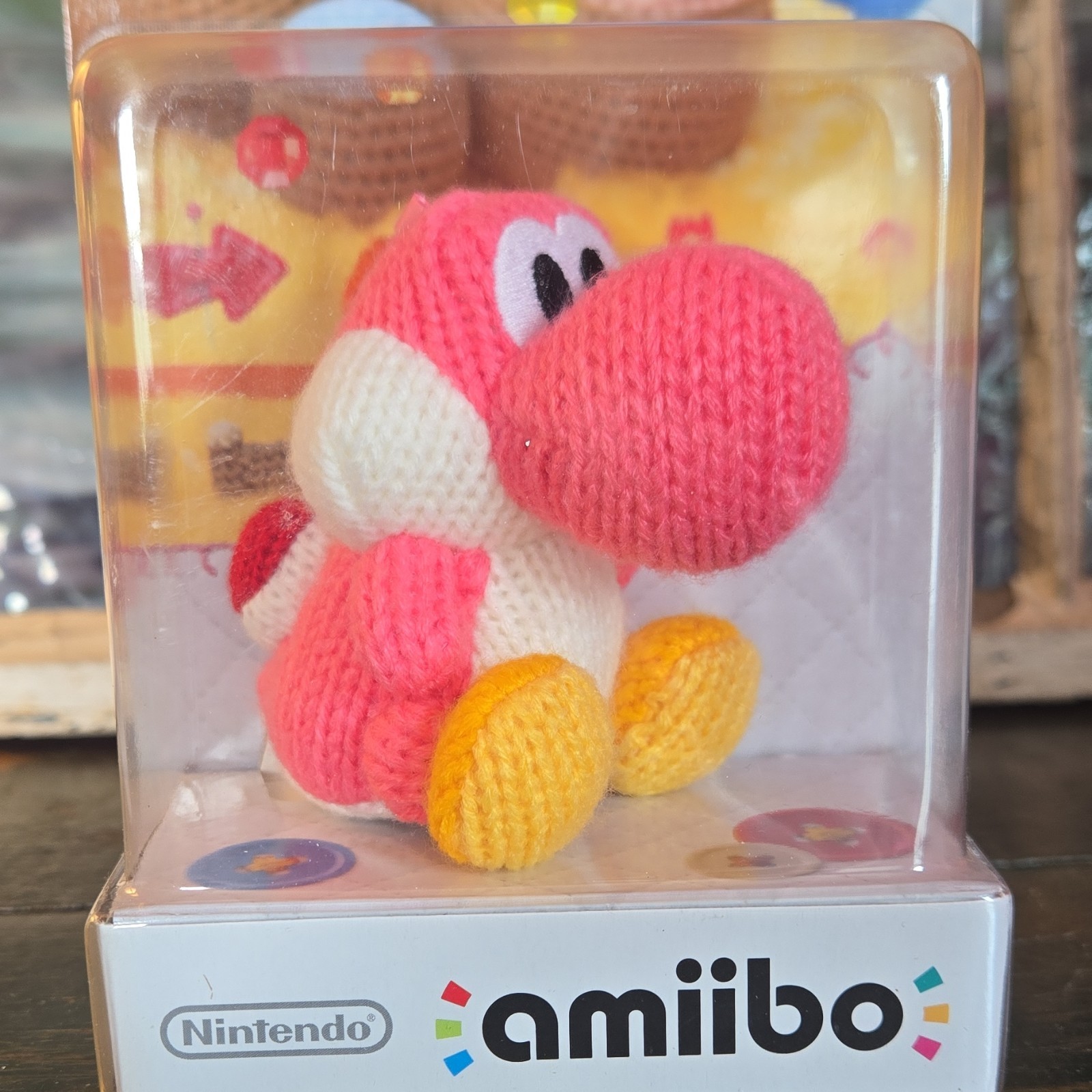 Nintendo amiibo Pink Yarn Yoshi Figure for Yoshi’s Woolly World