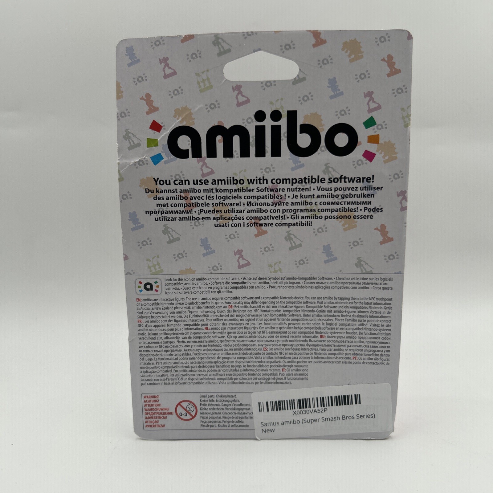Amiibo – SEALED Samus Figure (Super Smash Bros) New In Box