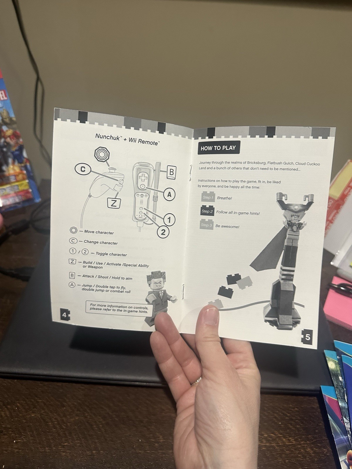 Nintendo WiiU Wii U Manual Only Lego The Lego Movie Videogame
