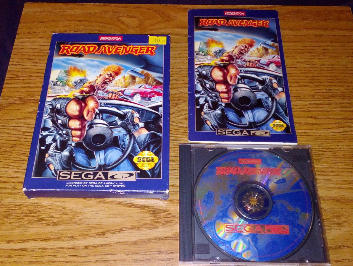 Road Avenger (Sega CD) Renovation CIB Complete W/ Original Box & Manual!