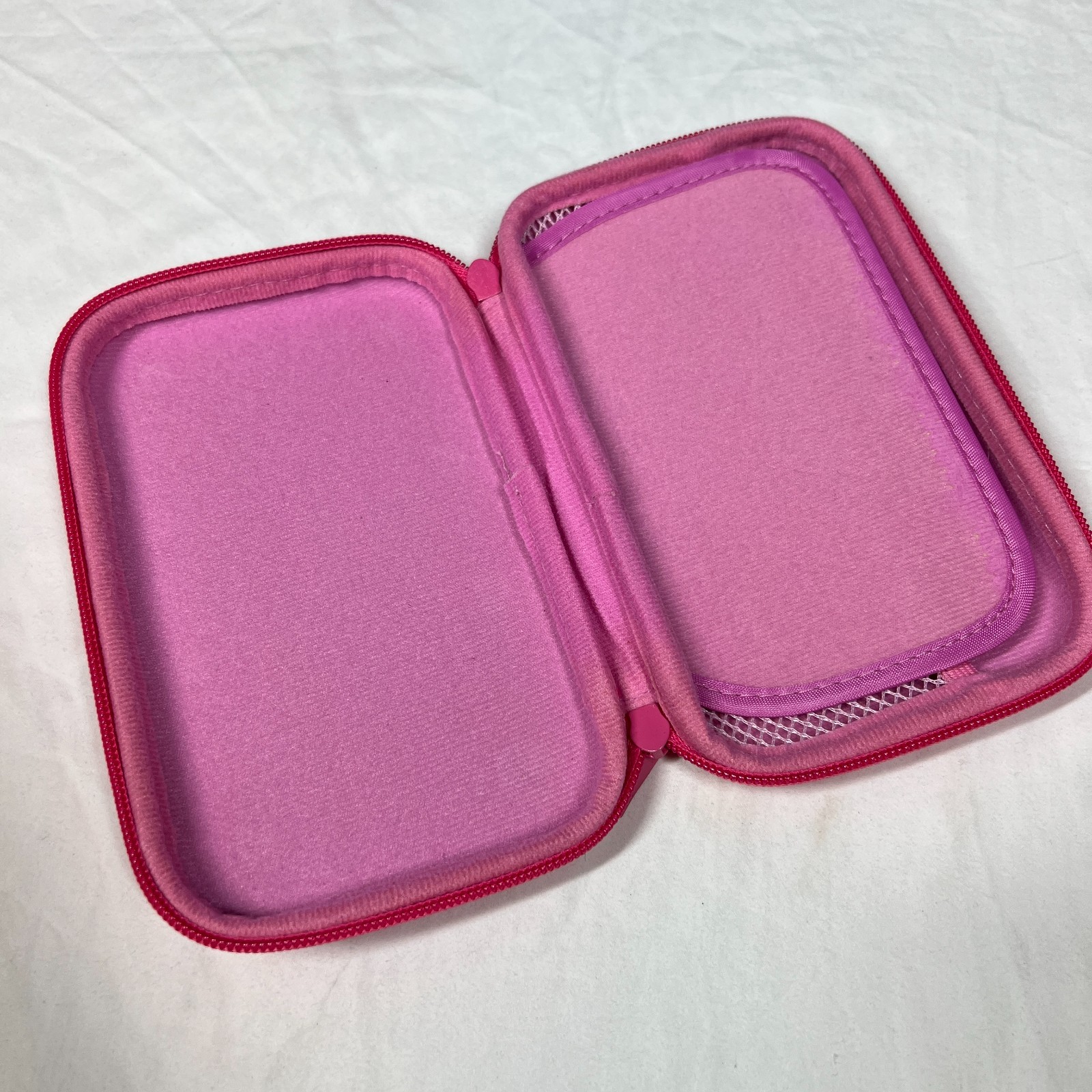 Nintendo 3DS Travel Case Pink Zip Pouch Unbranded