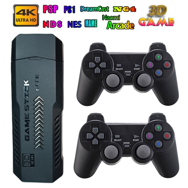 X2PLUS 4K Retro Game Console HDMI TV Stick Wireless Controllers 32GB 256GB