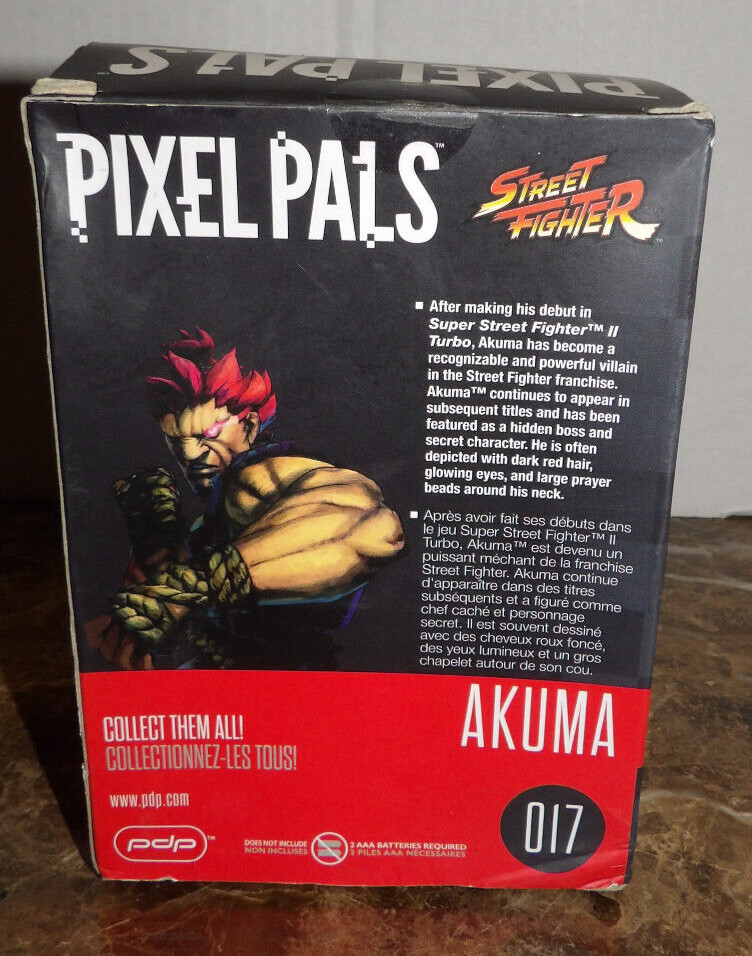 Pixel Pals: Street Fighter 30th Anniversary – Akuma #017 New in Box Light Up