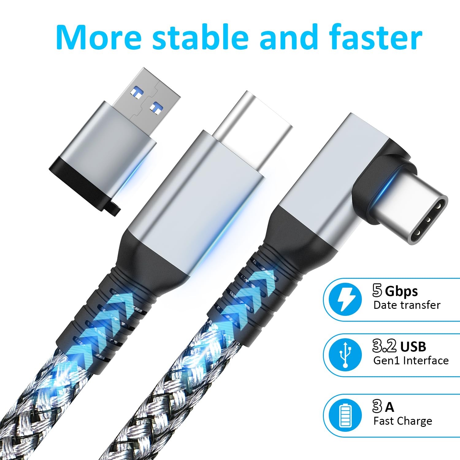 Link Cable 16FT VR Cable Compatible with Meta Oculus Quest 2/Quest 3S/Quest 3…