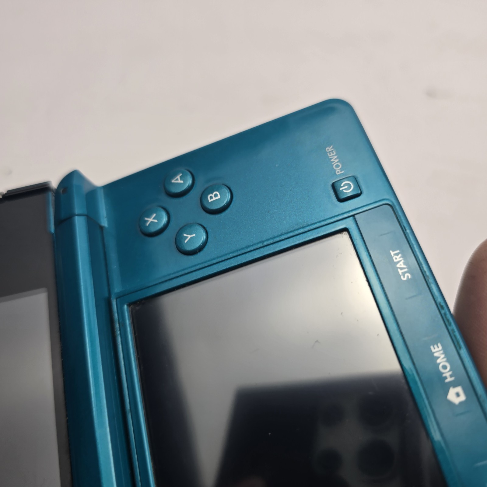 Nintendo 3DS Handheld System Aqua Blue Tested Working Charger No Stylus