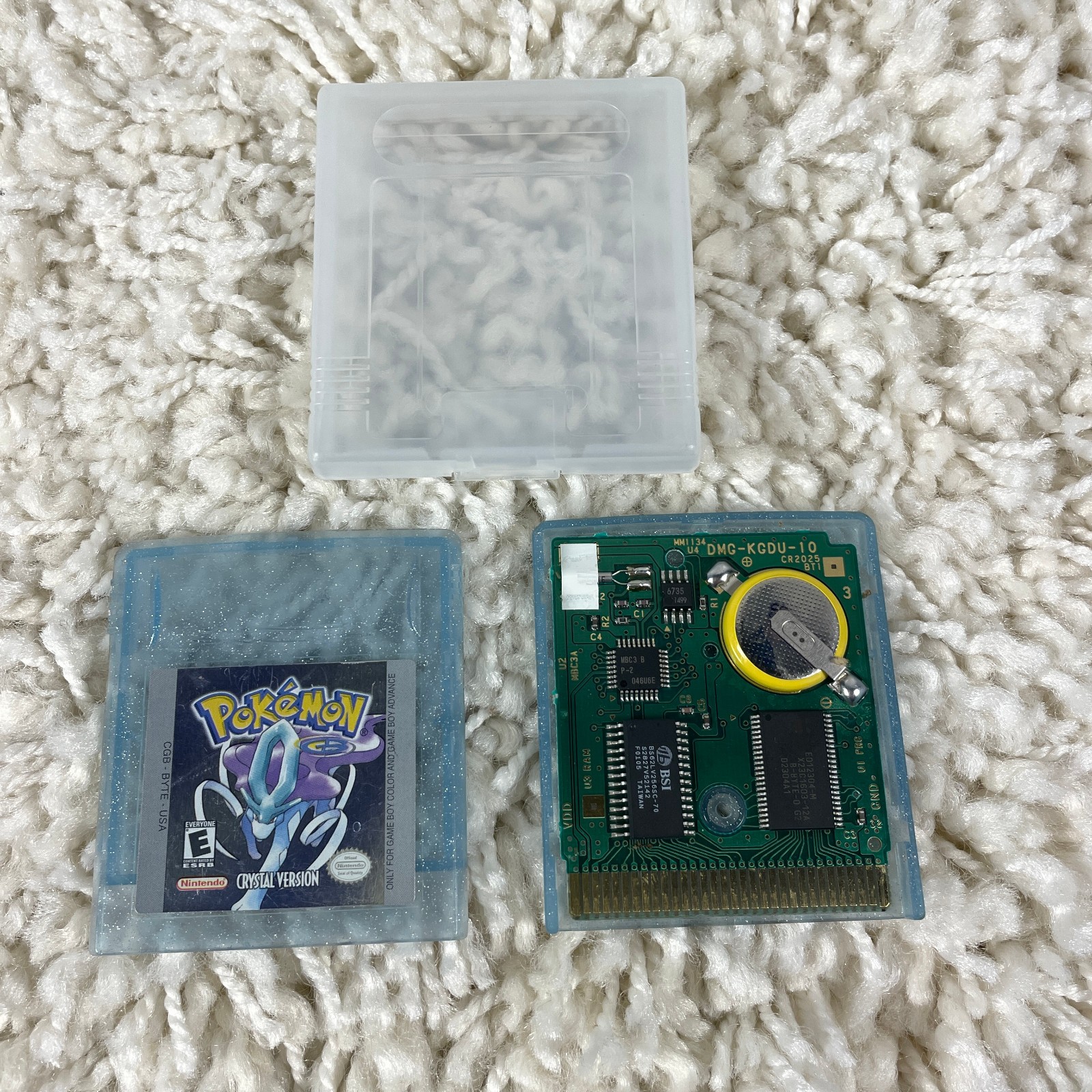 Pokemon Crystal Version (Nintendo Gameboy Color, 2001) GBC Authentic New Battery