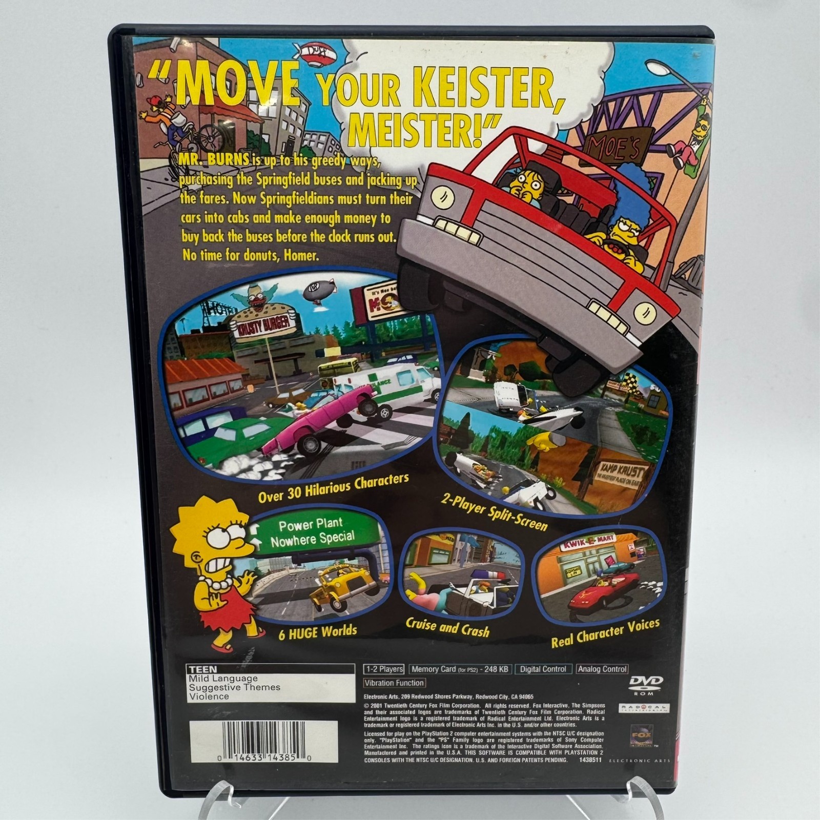 The Simpsons Road Rage PlayStation 2 PS2 – Complete + Reg W/ 1 Year Warranty