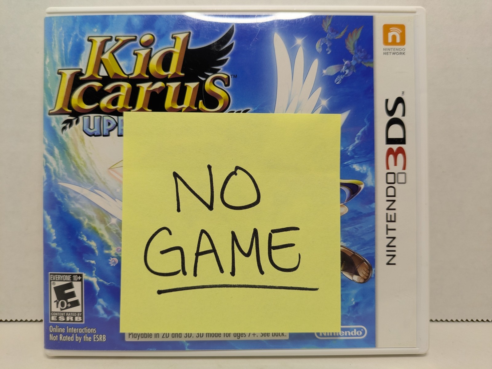 *NO GAME* Kid Icarus Uprising (Nintendo 3DS, 2012) Case + Manual + Inserts
