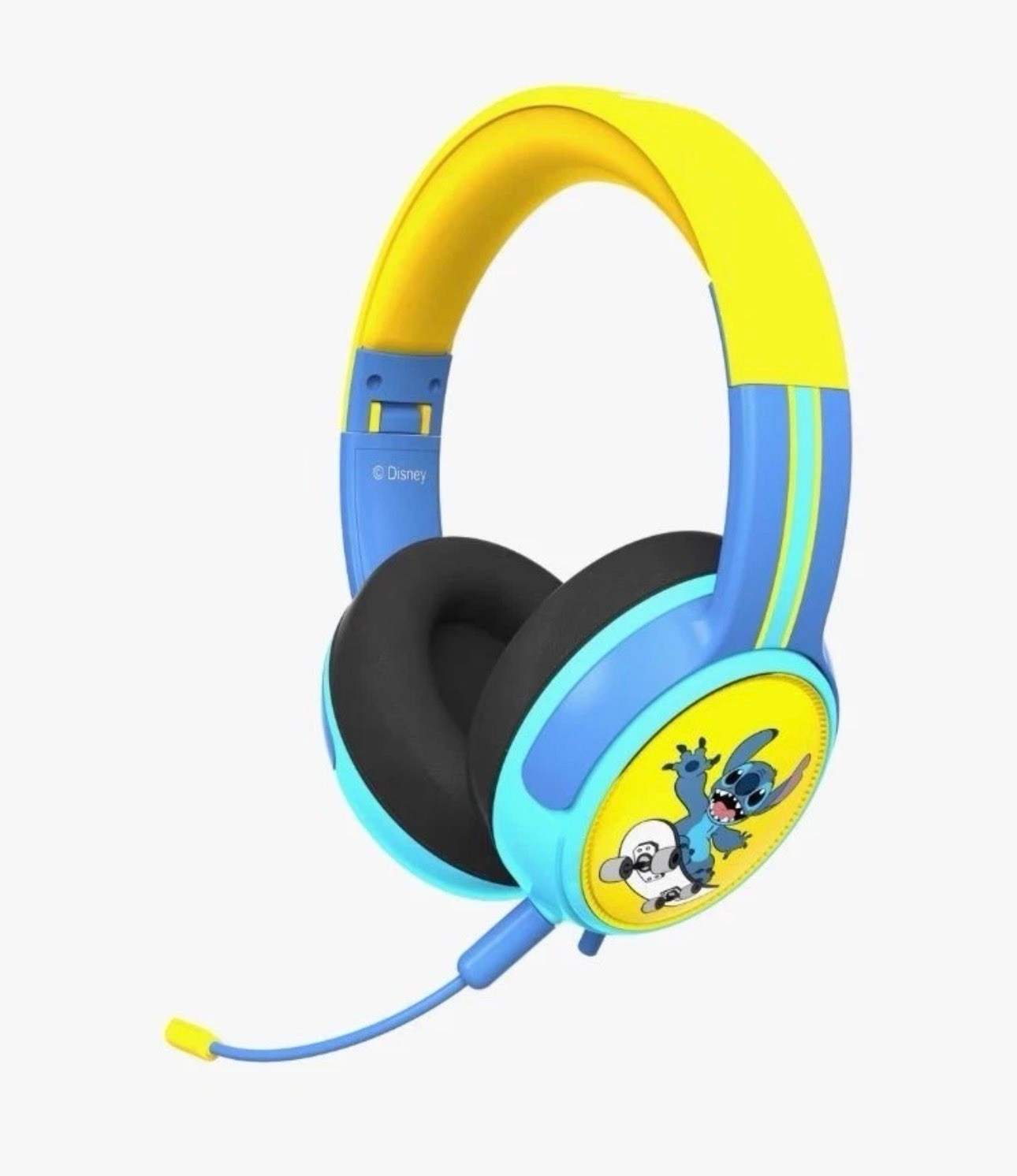 Disney Stitch Wired & Foldable Gaming Headset With Mic 3.5mm AUX Jack Adjustable