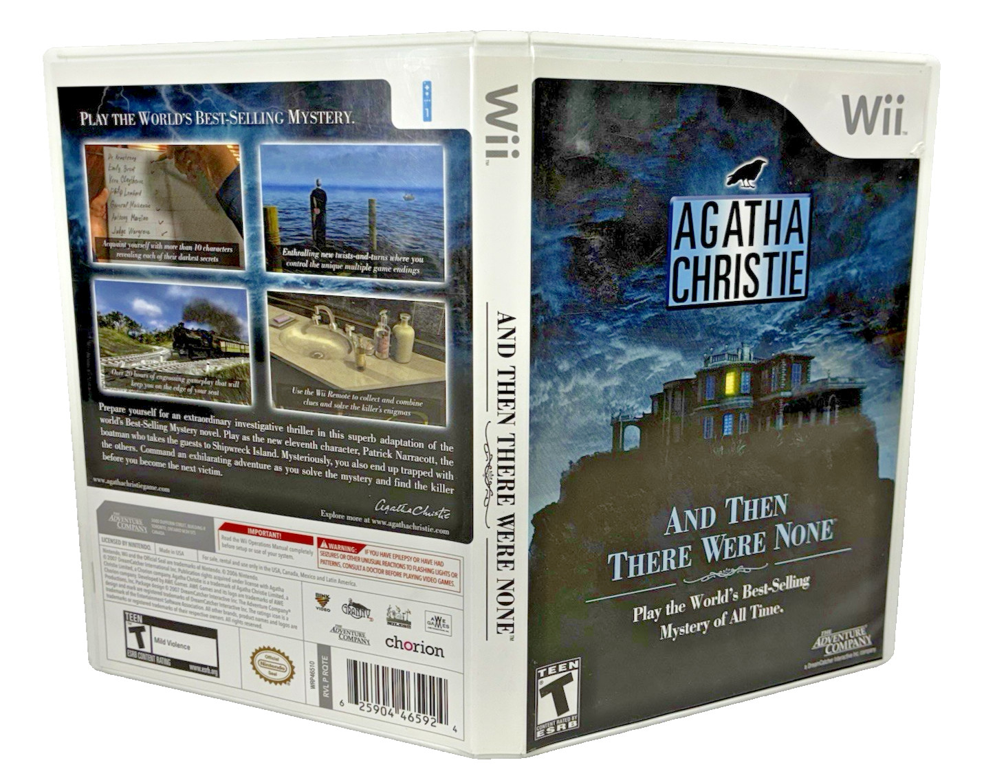 Agatha Christie And Then There Were None Nintendo Wii 2007 Complete with Manual