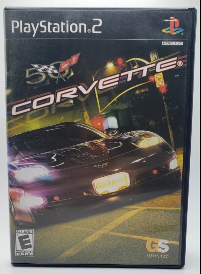 50 Corvette Sony Playstation 2 Game Complete Video Game Complete