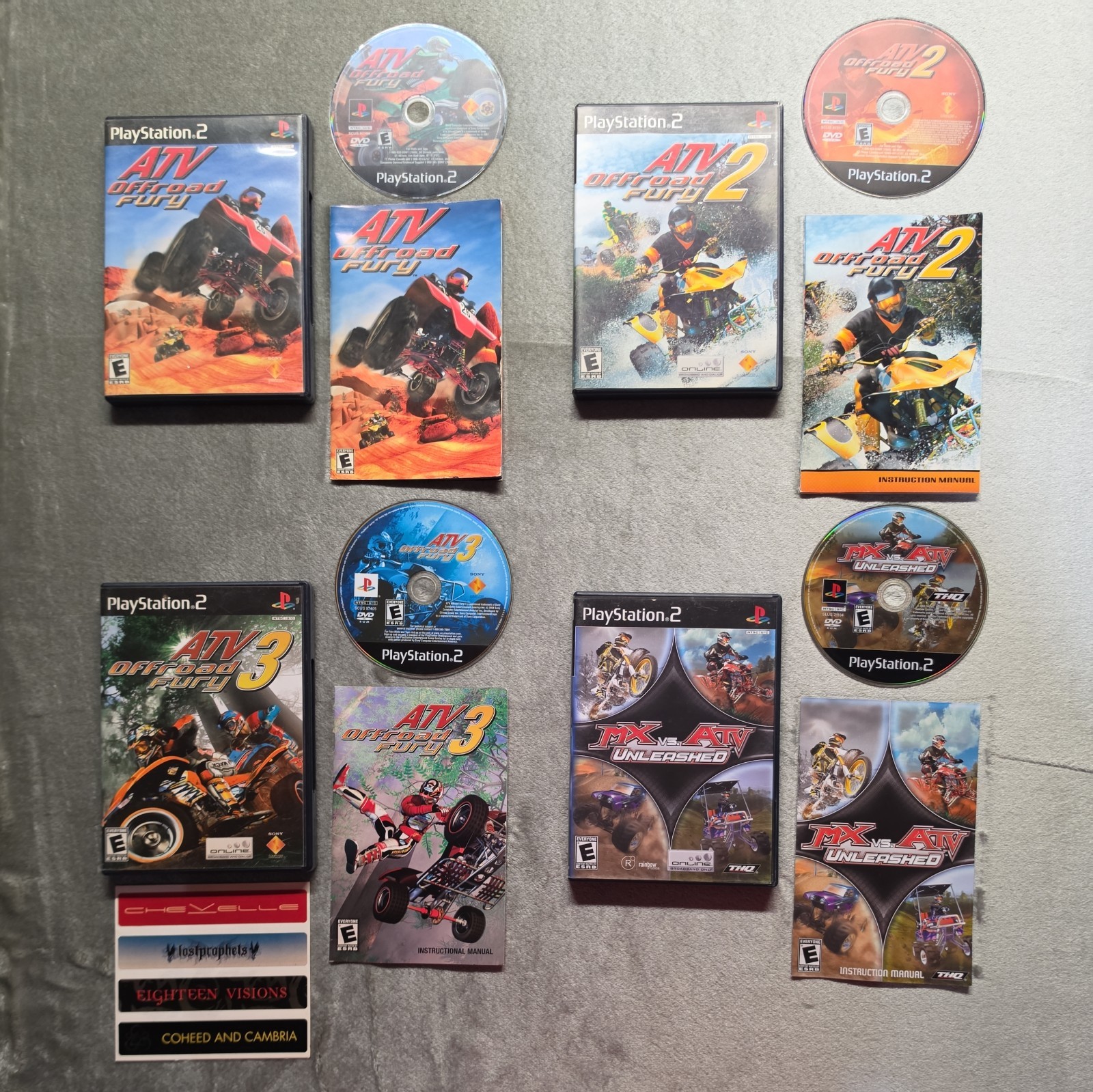 ATV Offroad Fury 1 2 3 & MX vs Lot – PS2 (PlayStation 2) Tested and Complete