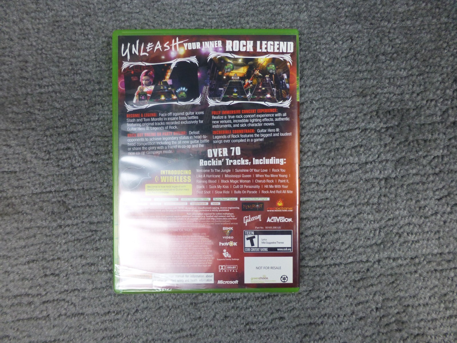 Guitar Hero 3 III Legends Of Rock Microsoft Xbox 360 2007 CIB Complete