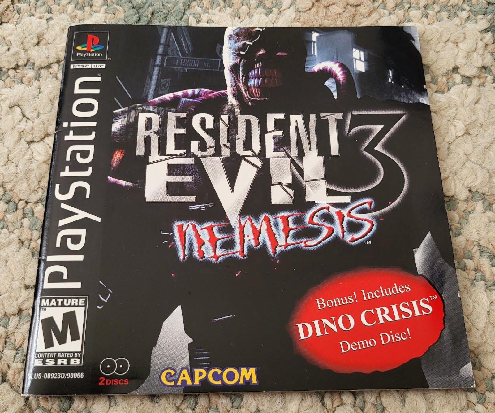 Resident Evil 3 Nemesis PS1 CIB Complete w/ Official Strategy Guide & Poster