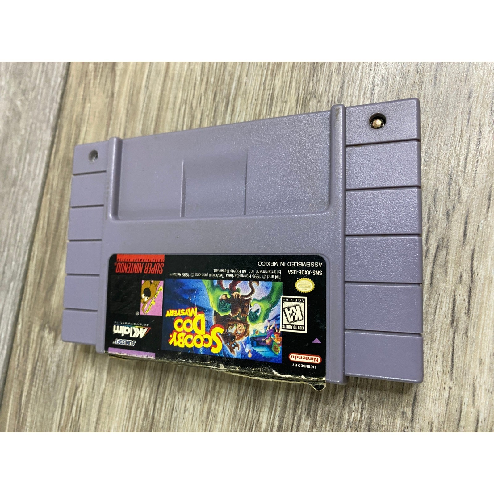 Scooby-Doo Mystery Nintendo Super NES SNES 1995 Sunsoft Acclaim SNS-AXDE-USA