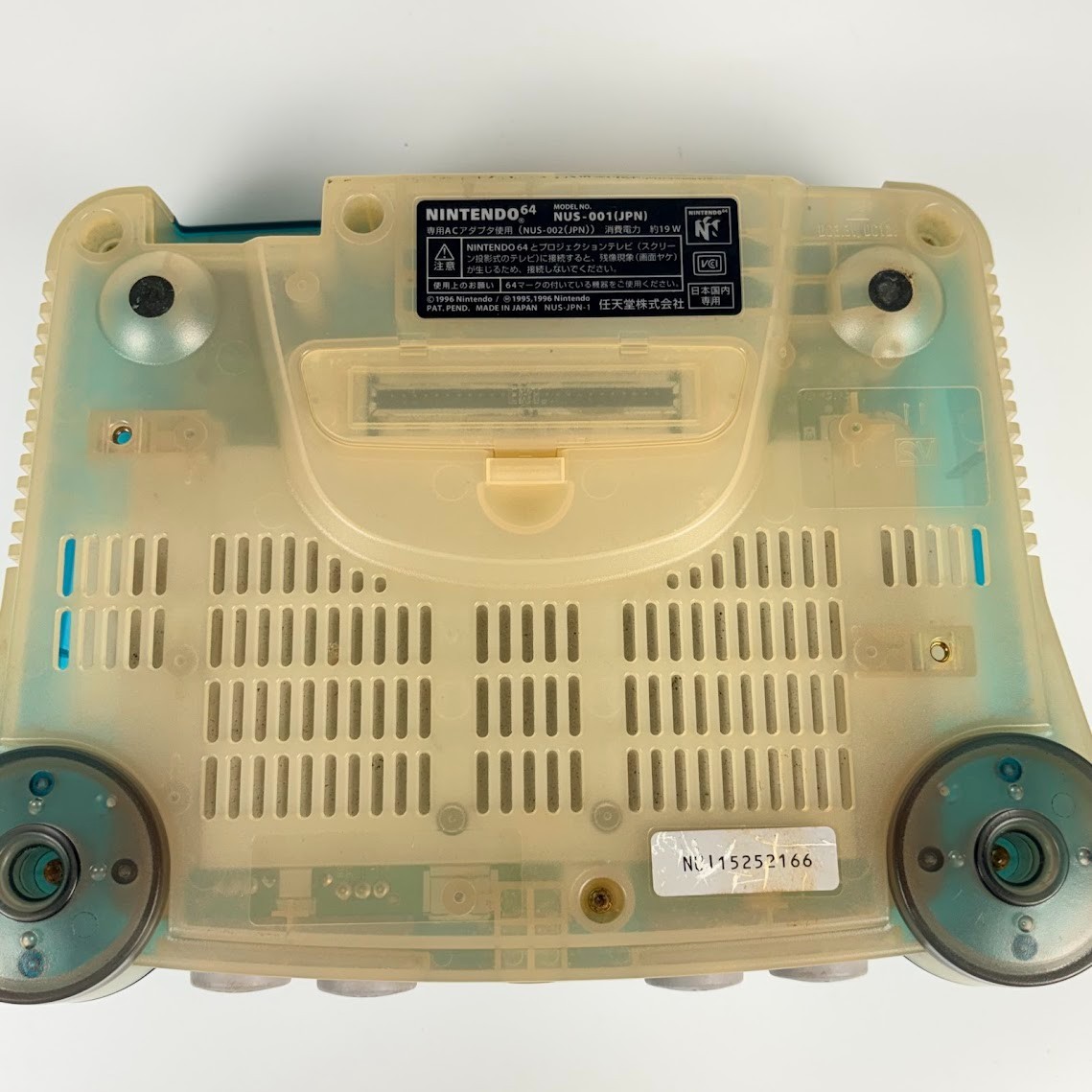 Nintendo N64 Ice Blue Console Set (Jumper Pak) Modified to Play US/Jp Games