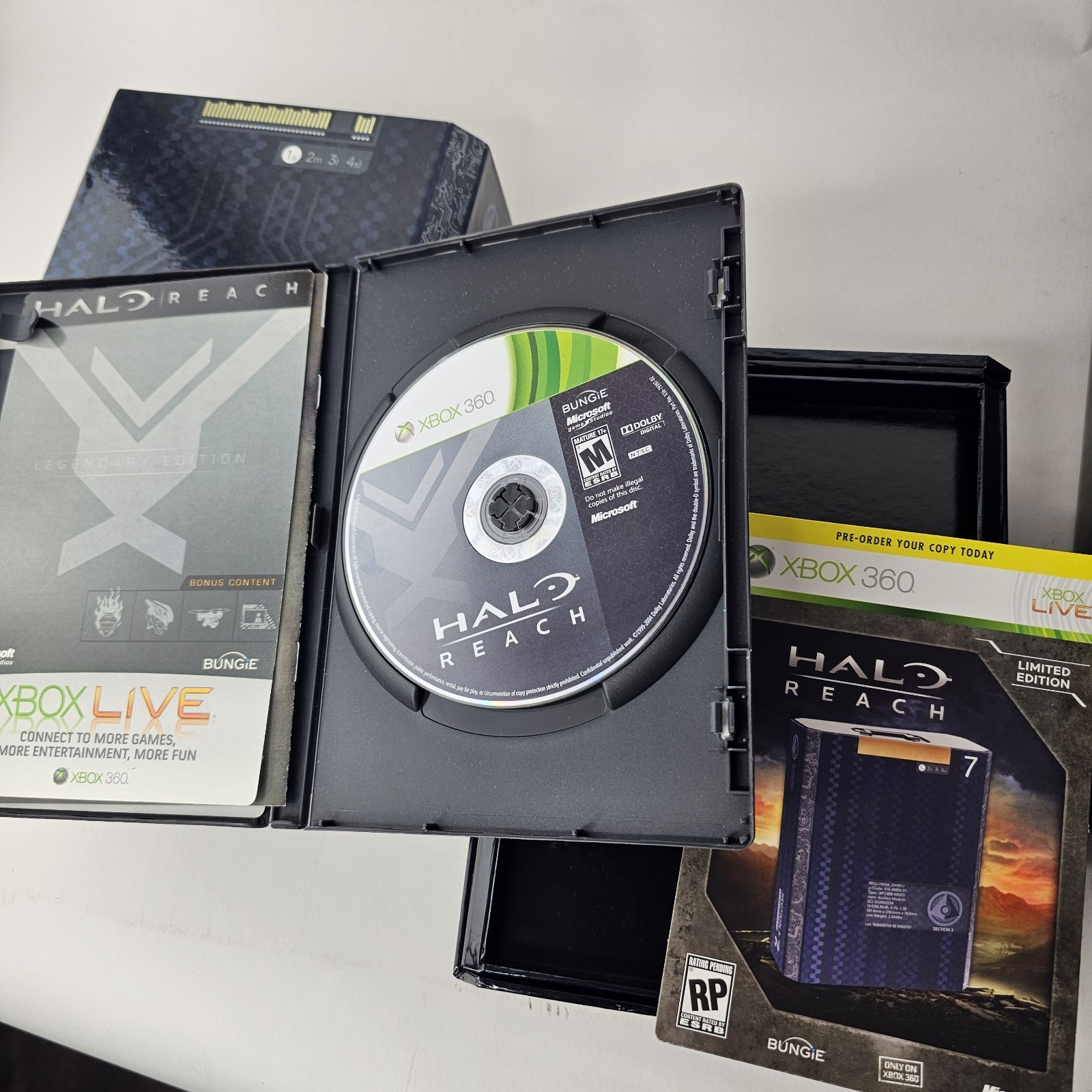 Halo: Reach – Legendary Edition (Xbox 360, 2010) Complete In Box