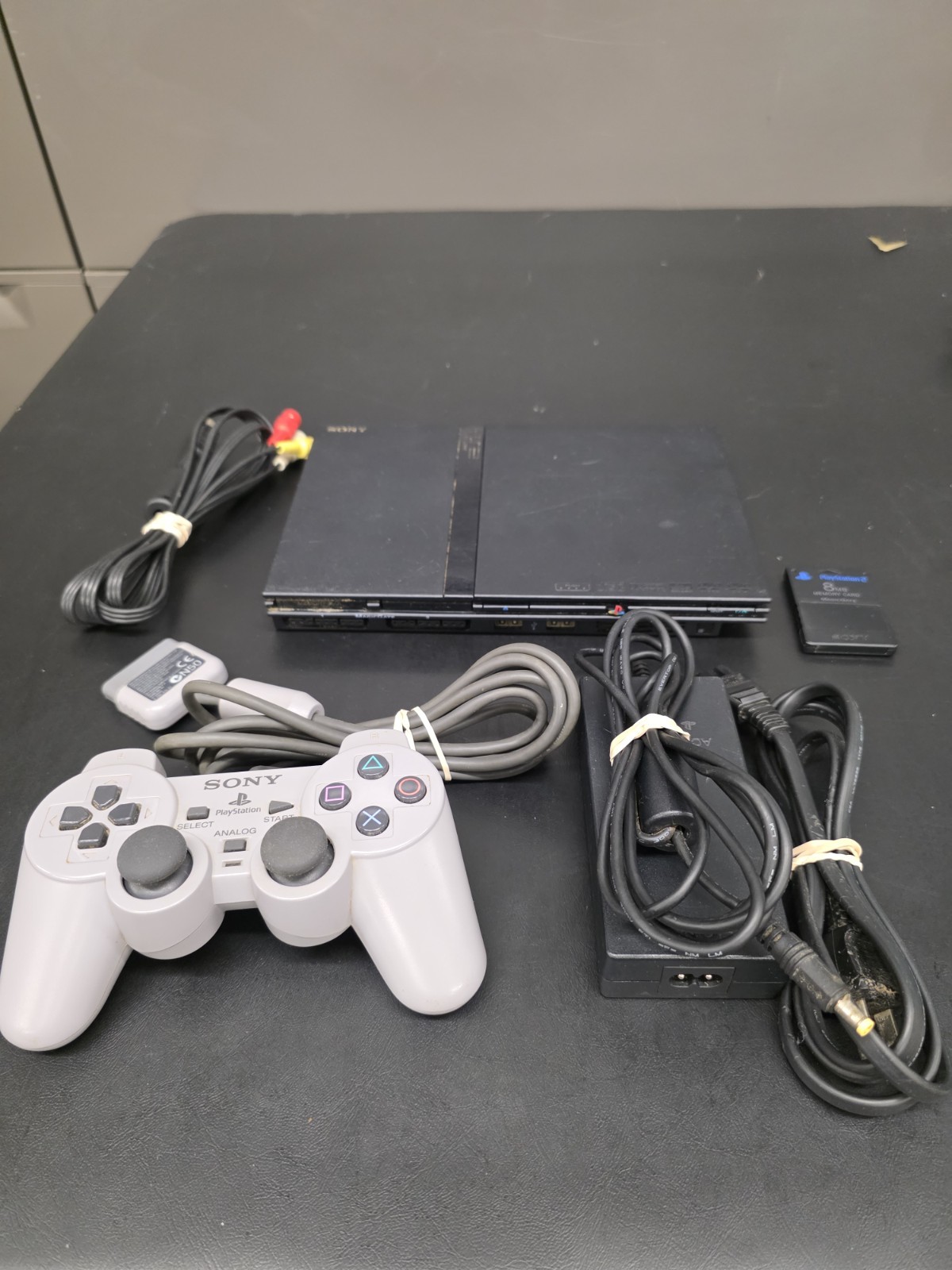 Sony PlayStation 2 PS2 Slim Console, Av Cable, Power Cable, Controller Tested