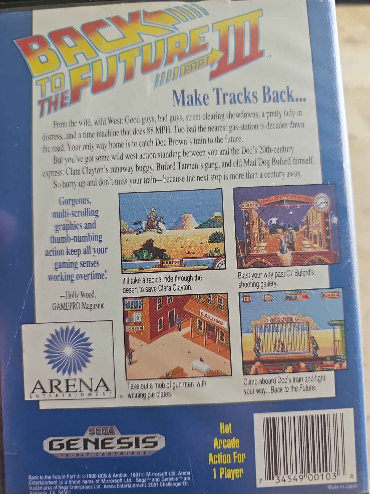 Back to the Future Part III (Sega Genesis, 1991)