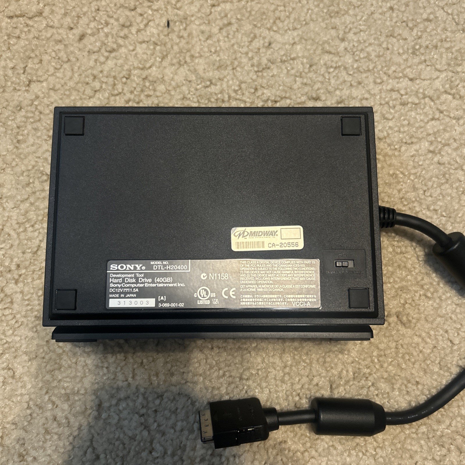 PS2 Dev HDD Midway Internal DTL-H10030 (READ DESC) *RARE ONLY ONE ON EBAY*