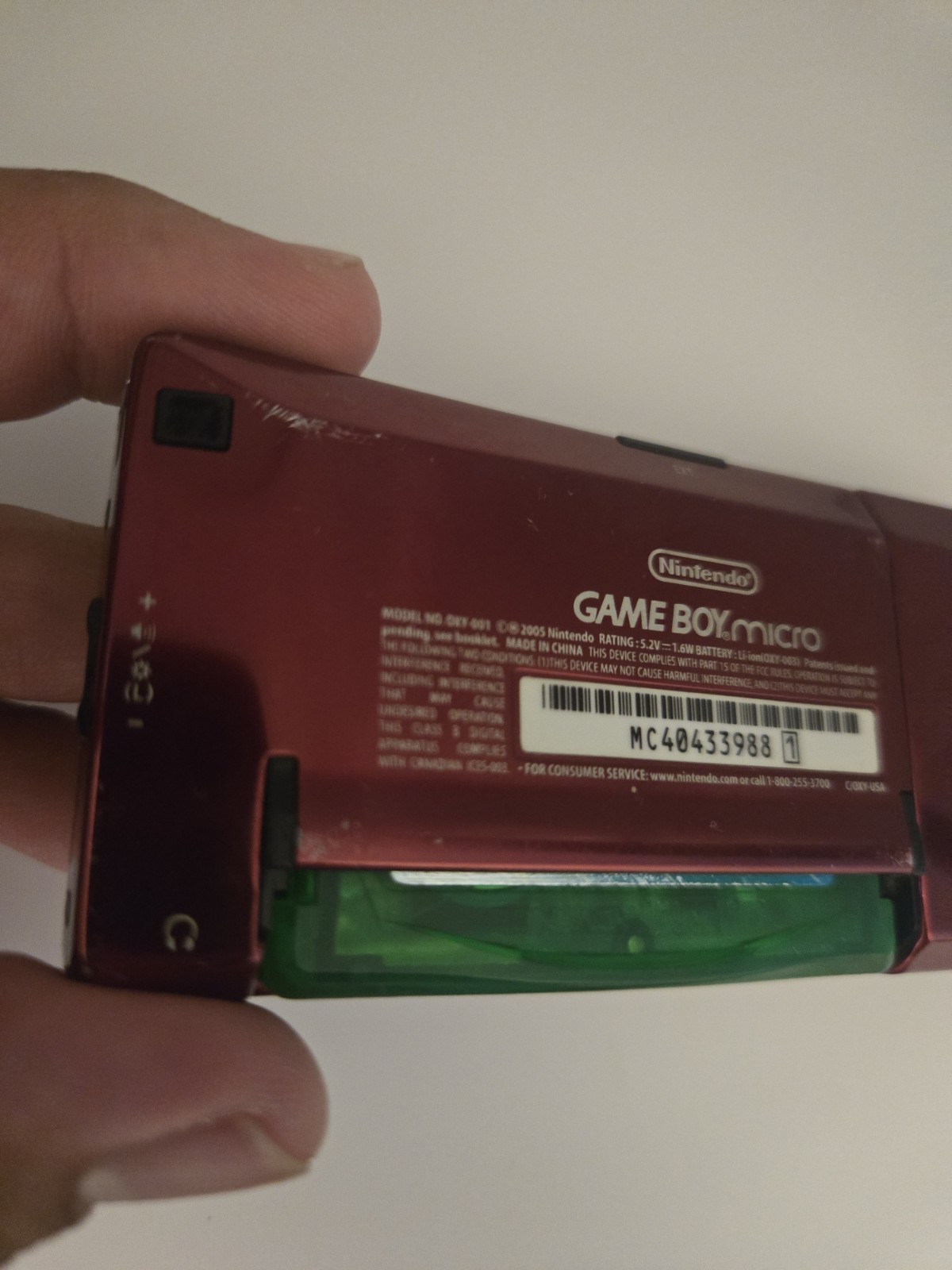 Nintendo Game Boy Micro – 20th Anniversary Edition Handheld System – Gold/Red