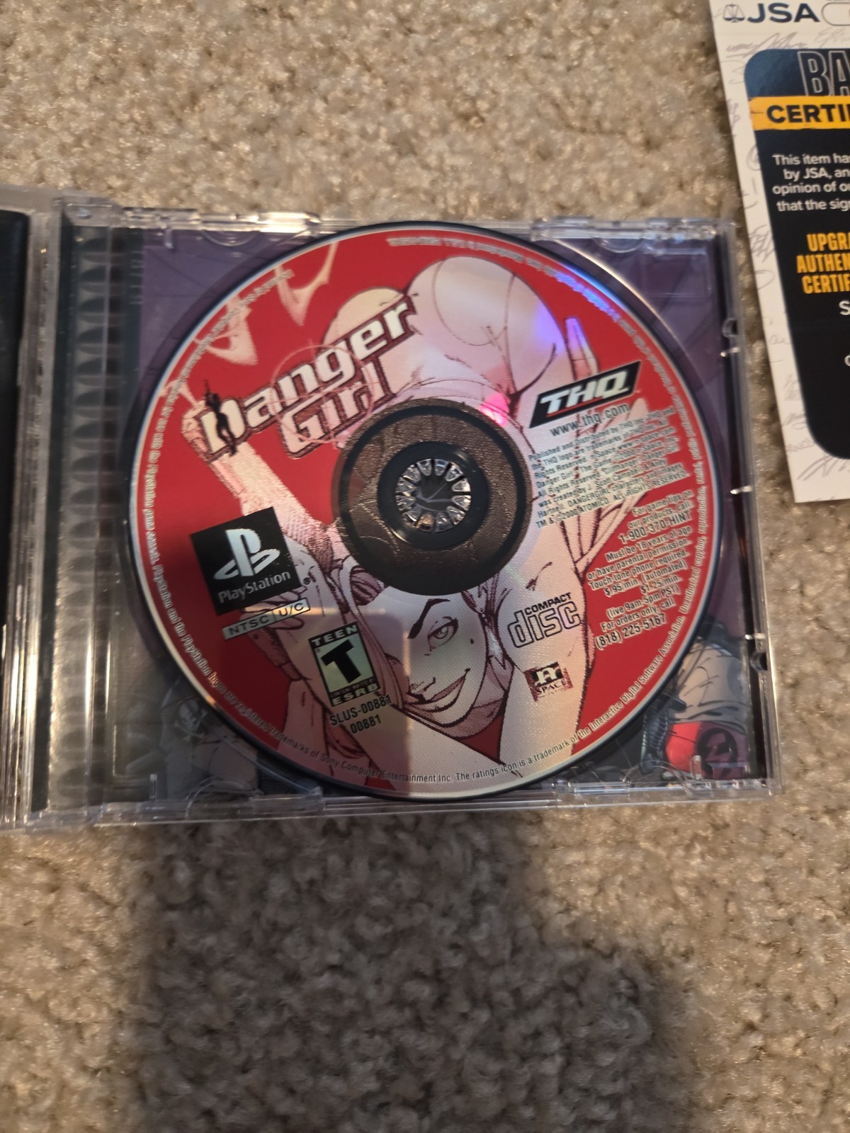 Danger Girl Sony PlayStation PS1 CIB Signed By J Scott Campbell JSA Verified