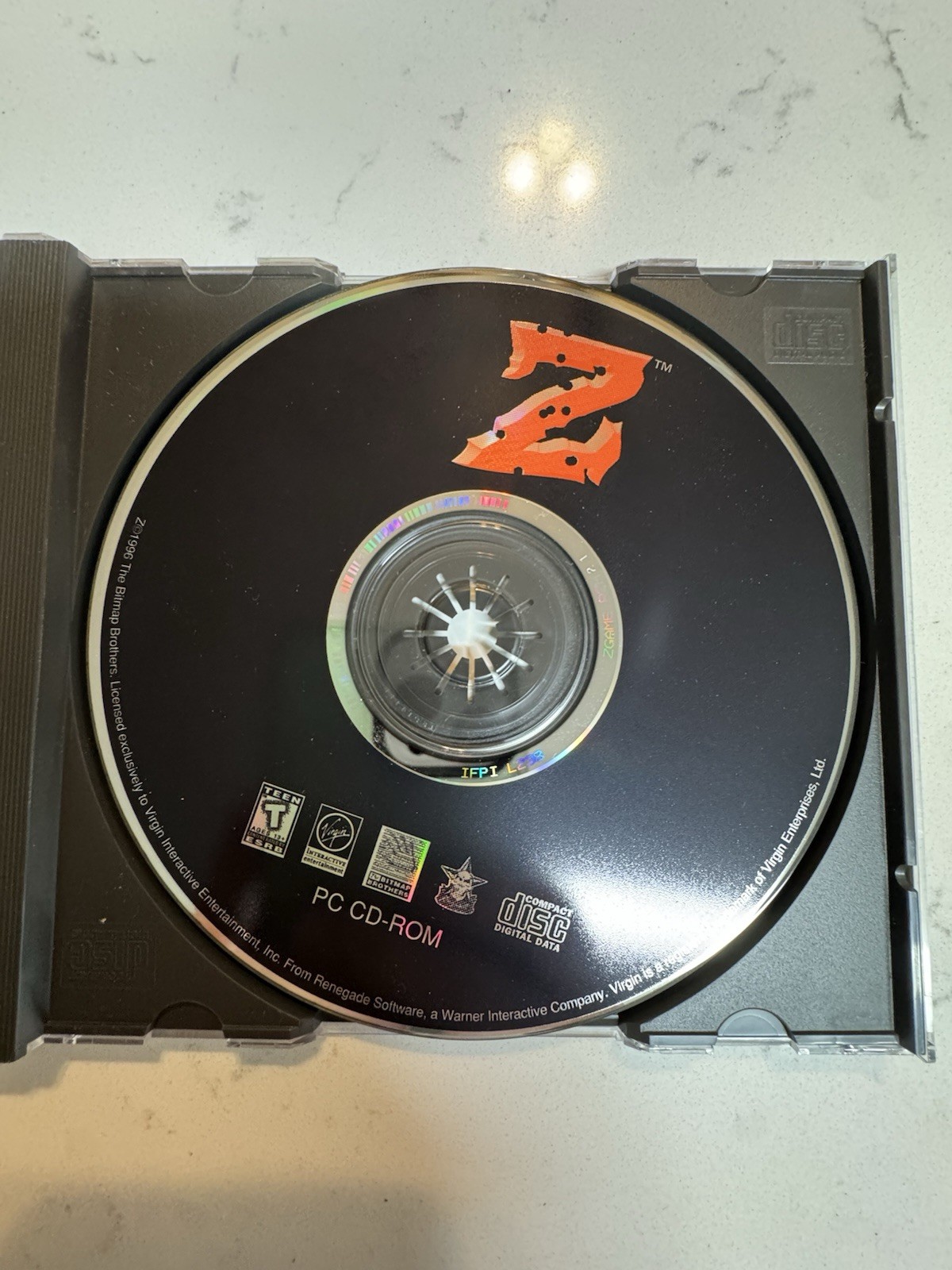 Z PC CD-ROM 1996 Virgin Interactive Bitmap Brothers Complete Tested