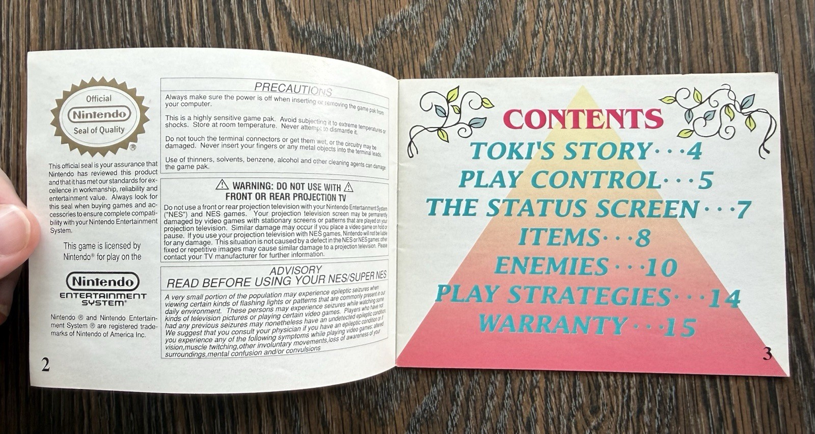 Toki MANUAL ONLY (Nintendo, NES 1992) Taito Combine Shipping on Multiple HTF🔥