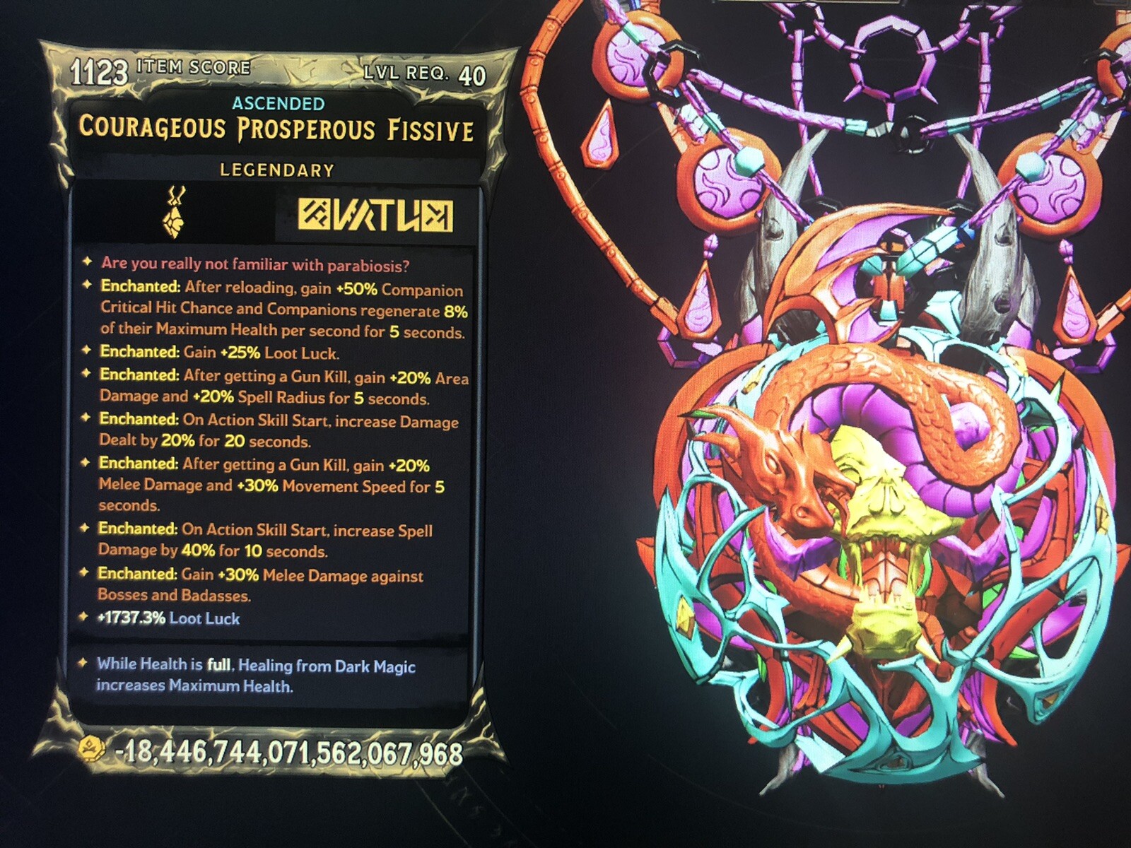 Loot Luck MODDED Amulet ⭐️ Tiny Tina’s Wonderlands (Playstation | Xbox | PC)
