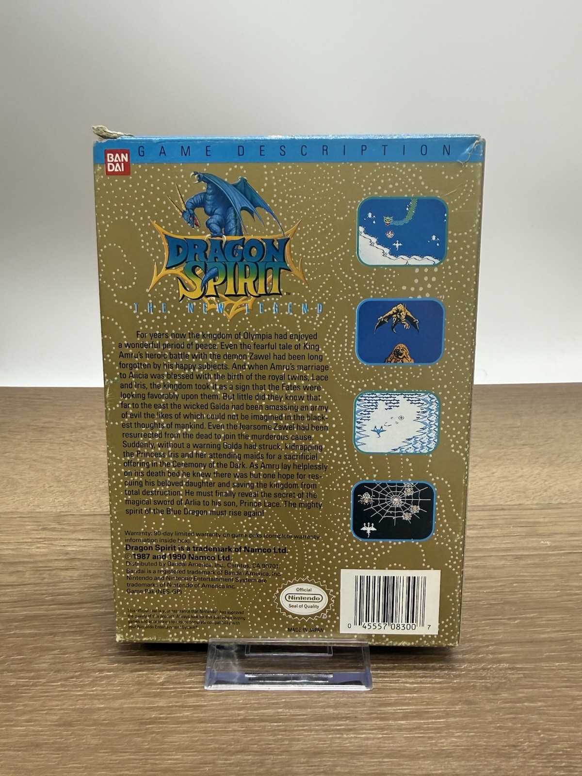Dragon Spirit: The New Legend for NES Nintendo Complete In Box CIB